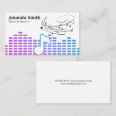 Carte De Visite Sound Equalizer | Music Instructor (Devant / Derrière)
