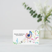 Carte De Visite Sound | Music Engineer | Notes (Debout devant)