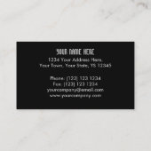 Carte de visite Sound Red Dark 'Company Name' (Dos)