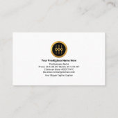 Carte De Visite Sound Wave Frequency Audio Engineer Deejay (Dos)