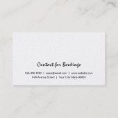 Carte De Visite Sound Wave II (Dos)