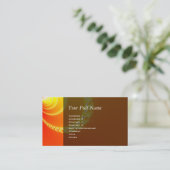 Carte De Visite Sound Waves Fractal Art (Debout devant)