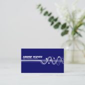 Carte De Visite Sound Waves II - Bleu foncé (Debout devant)
