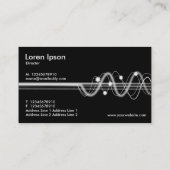 Carte De Visite Sound Waves II - Noir (Dos)