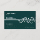 Carte De Visite Sound Waves II - Vert foncé (Dos)