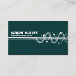 Carte De Visite Sound Waves II - Vert foncé