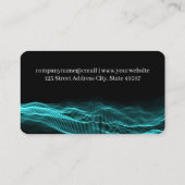 Carte De Visite Sound Waves | Music Note Logo (Dos)
