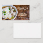 Carte De Visite Soupe aux nouilles pho sur table du restaurant (Devant / Derrière)