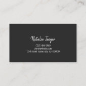 Carte De Visite Sourcils & Cils Microblading, Extensions de Cils (Dos)
