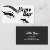 Carte De Visite Sourcils & Cils Microblading, Extensions de Cils (Devant / Derrière)