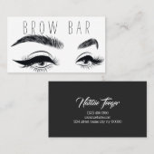 Carte De Visite Sourcils & Cils Microblading, Extensions de Cils (Devant / Derrière)