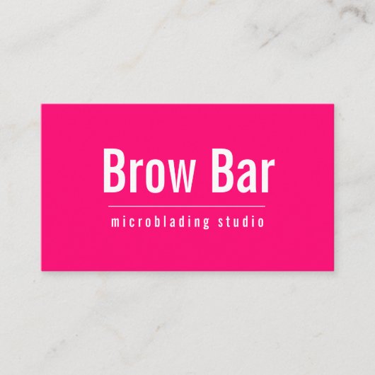 Carte De Visite Sourcils & Cils Microblading, Extensions de Cils (Devant)