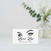 Carte De Visite Sourcils & Cils Microblading, Extensions de Cils (Debout devant)