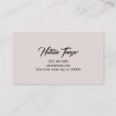 Carte De Visite Sourcils et cils Microblading, Extensions de cils (Dos)