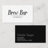 Carte De Visite Sourcils et cils Microblading, Extensions de cils  (Devant / Derrière)