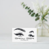 Carte De Visite Sourcils et cils Microblading, Extensions de cils (Debout devant)
