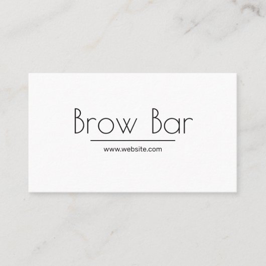 Carte De Visite Sourcils et cils Microblading, Extensions de cils (Devant)