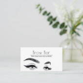 Carte De Visite Sourcils et cils Microblading, Extensions de cils  (Debout devant)