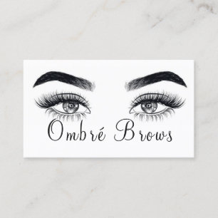 Carte De Visite Sourcils et cils Ombre