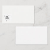 Carte de visite sourd d'avocat d'ASL (Devant / Derrière)