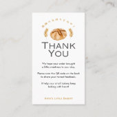 Carte De Visite Sourdough Bread Wheat Leave a Review QR Code (Dos)