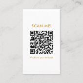 Carte De Visite Sourdough Bread Wheat Leave a Review QR Code (Devant)