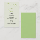 Carte de visite souriant (Devant / Derrière)