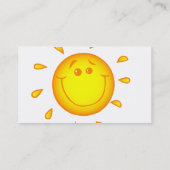 CARTE DE VISITE SOURIRE CHER SOLEIL SOLEIL SOLEIL HEUREUX ÉTÉ (Dos)