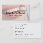 Carte De Visite Sourire de bureau dentaire Nice (Devant / Derrière)