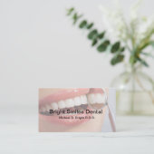 Carte De Visite Sourire de bureau dentaire Nice (Debout devant)