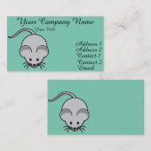 Carte De Visite Souris adorable (Devant / Derrière)