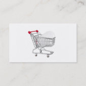 Carte De Visite souris d'ordinateur dans un chariot à achats de (Dos)
