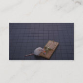 Carte De Visite Souris et piège (Dos)