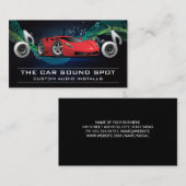 Carte De Visite Sous-groupes haut-parleurs | Notes musicales | Voi (Devant / Derrière)