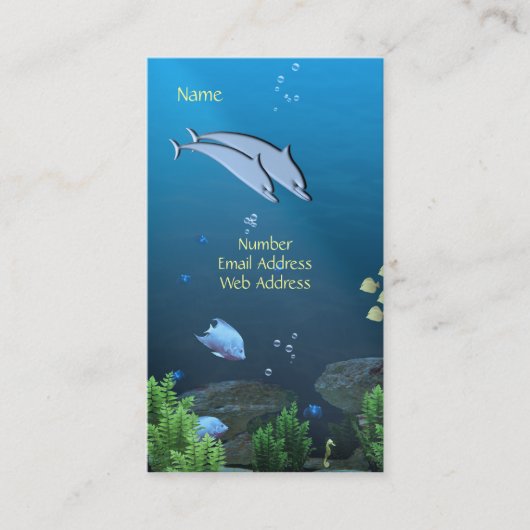 Carte De Visite Sous la mer (Devant)