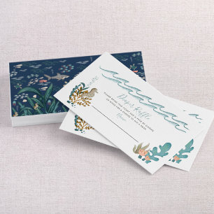 Carte De Visite Sous la mer Ocean Animals Douche Déchets Raffle