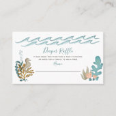 Carte De Visite Sous la mer Ocean Animals Douche Déchets Raffle (Devant)