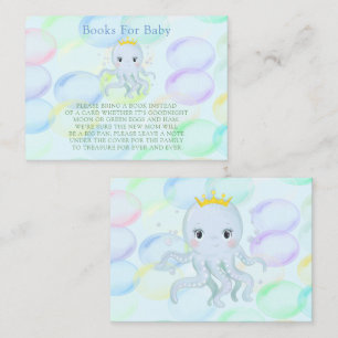 Carte De Visite Sous La Mer Prince Octopus Boy Books For Baby