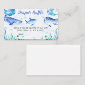 Carte De Visite Sous le Baby shower marin, le chapeau (Devant / Derrière)