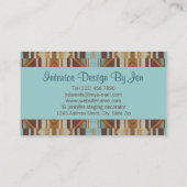 Carte De Visite Southwestern Geometric Interior Consultant (Dos)