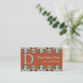 Carte De Visite Southwestern Tribal Pattern Inspired Custom (Debout devant)