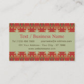 Carte De Visite Southwestern Tribal Pattern Inspired Custom (Dos)