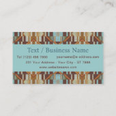 Carte De Visite Southwestern Tribal Pattern Inspired Custom (Dos)