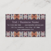 Carte De Visite Southwestern Tribal Pattern Inspired Custom (Dos)