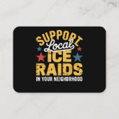 Carte De Visite Soutien à l'immigration ICE (Devant)