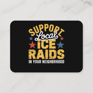 Carte De Visite Soutien à l'immigration ICE