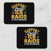 Carte De Visite Soutien à l'immigration ICE (Devant / Derrière)