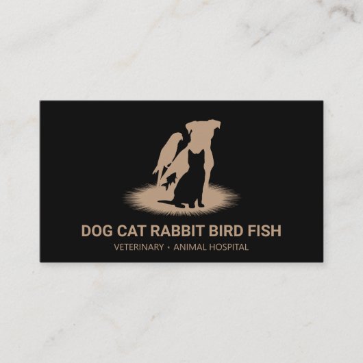 Carte De Visite Soutien en cas de perte d'animal (Devant)