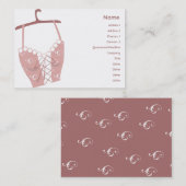 Carte De Visite Soutien-gorge de Longlive - potelé (Devant / Derrière)