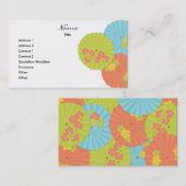 Carte De Visite Souvenir Boire Parapluies (Devant / Derrière)